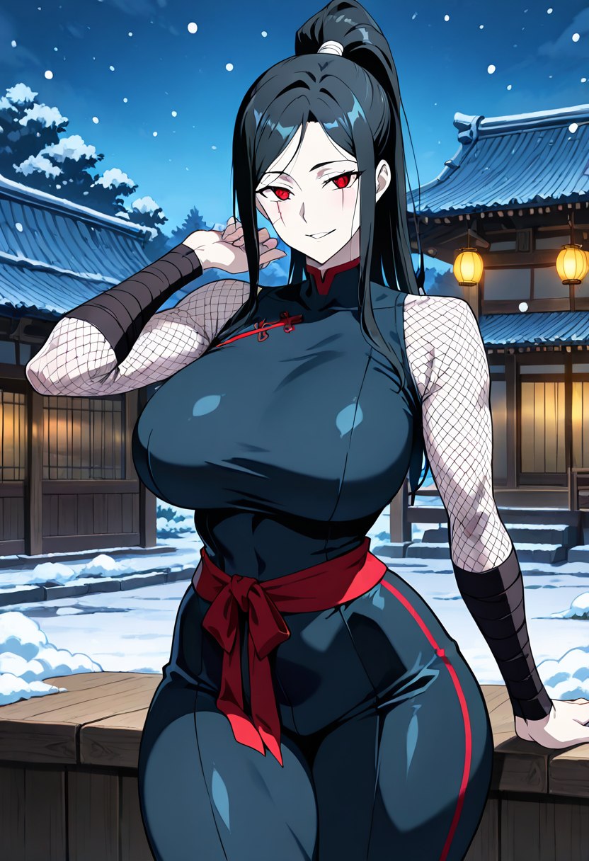 Kaede — The kunoichi sent to kill you, taking her time about it