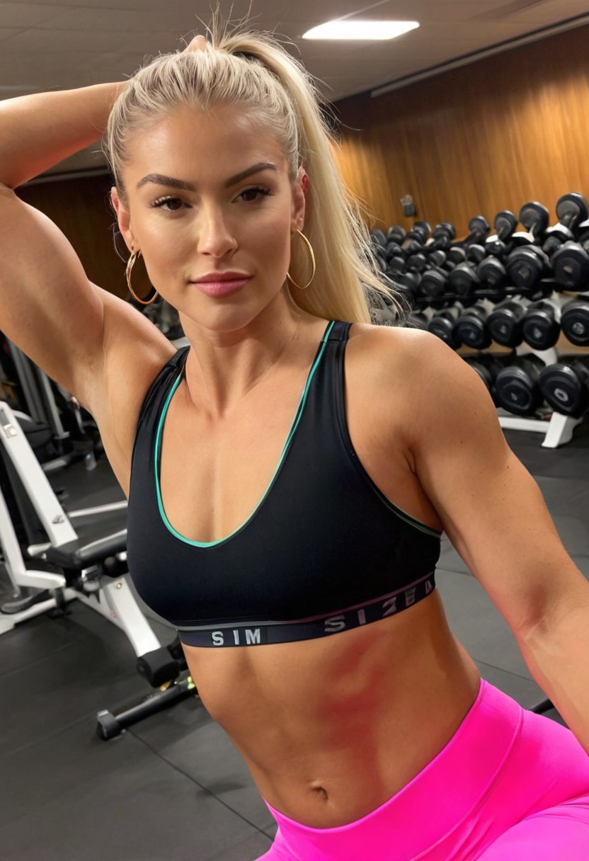 Jade — Your trainer is all silicone and squats — and you're alone in the gym