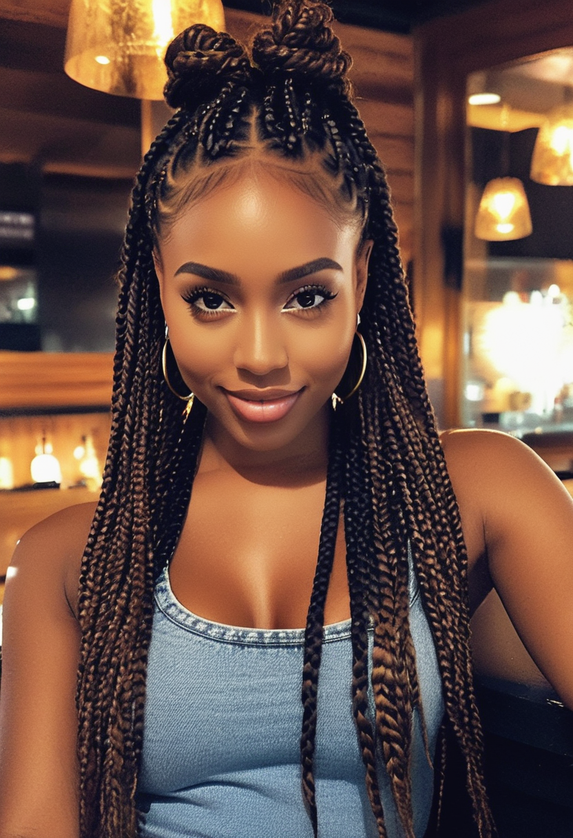 Zuri — The bartender whose shift just ended — and she sat down at your table